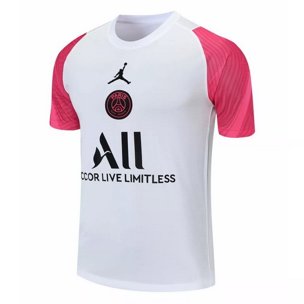 Camiseta Entrenamiento Paris Saint Germain 2021-2022 Blanco Rosa